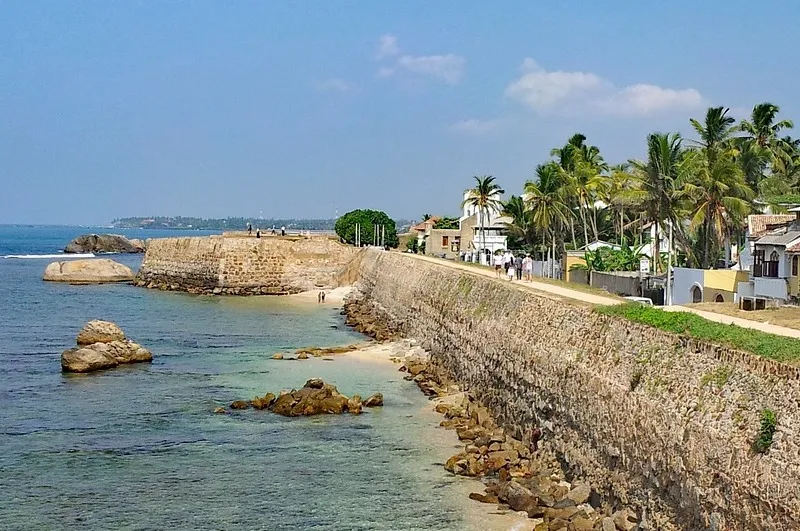 sri lanka galle fort flag rock